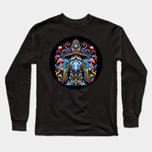 Hippie Mushroom Wizard Long Sleeve T-Shirt